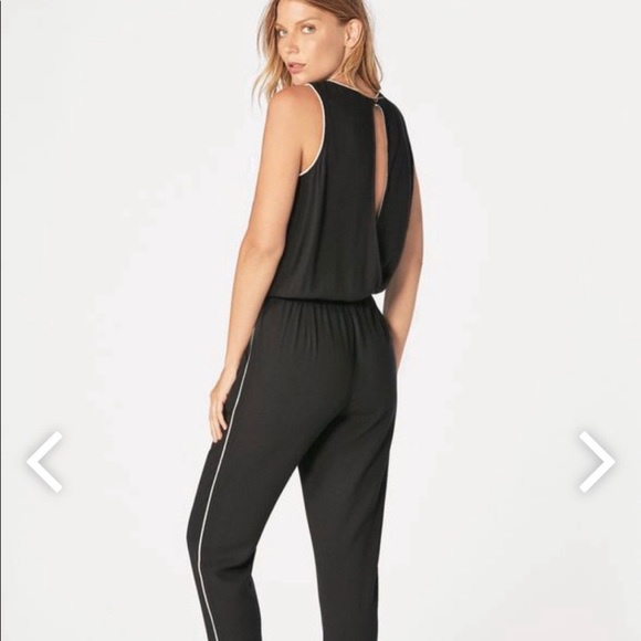 JUSTFAB Sleeveless Contrast Trim Blouson Jumpsuit —SZ. 3X - Picture 6 of 16